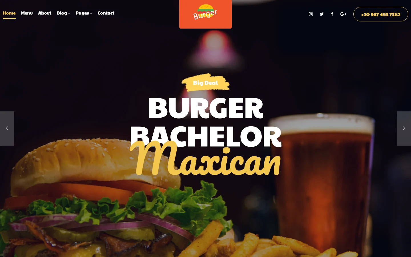 Burger Master template cover