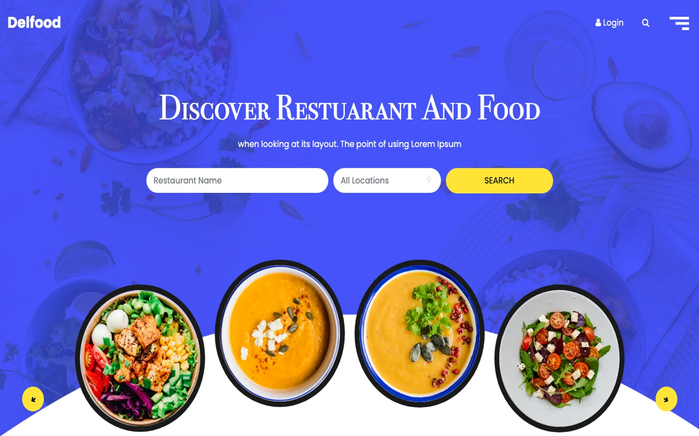 Delfood 1.0.0 template cover