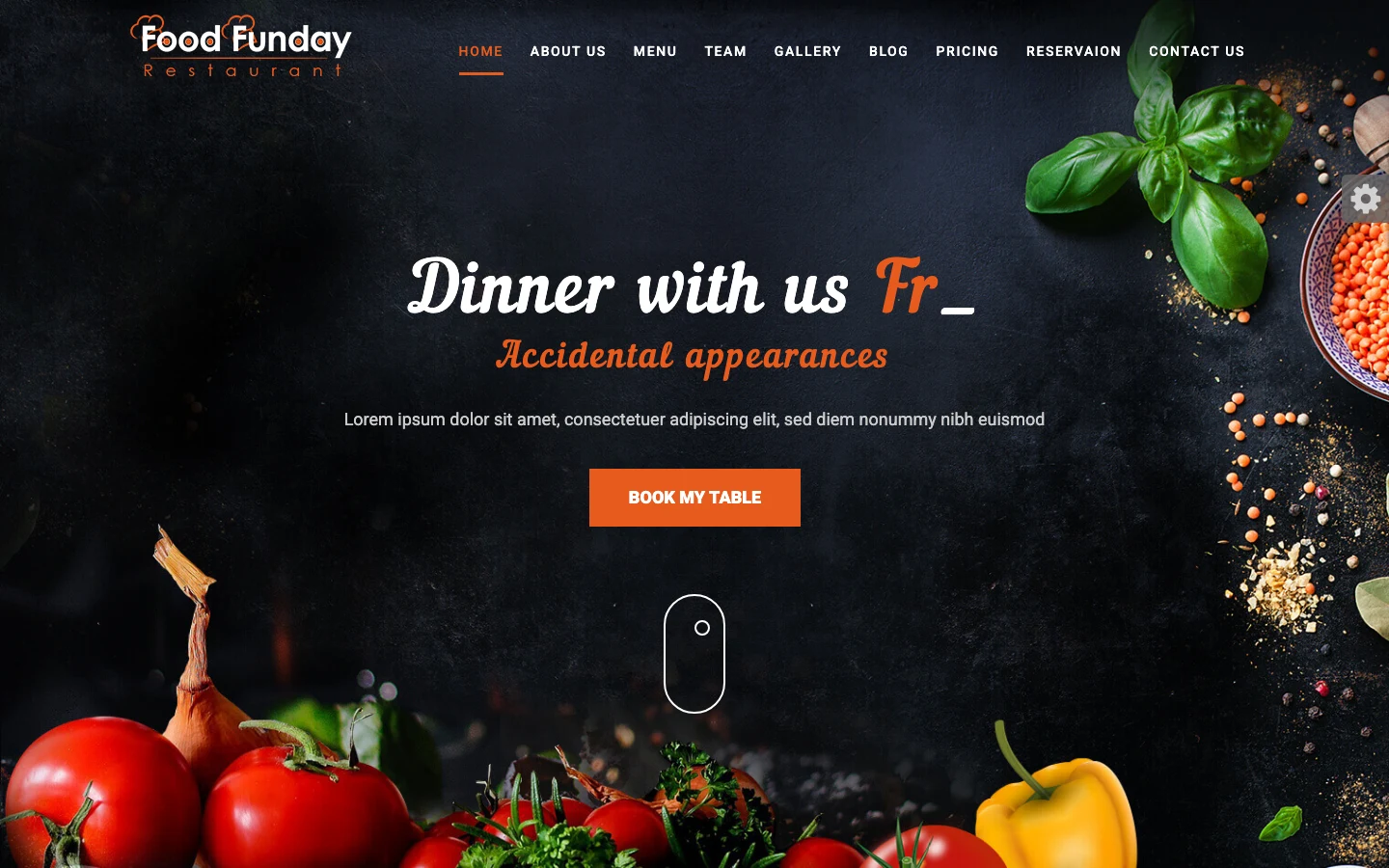 Food Funday Master template cover