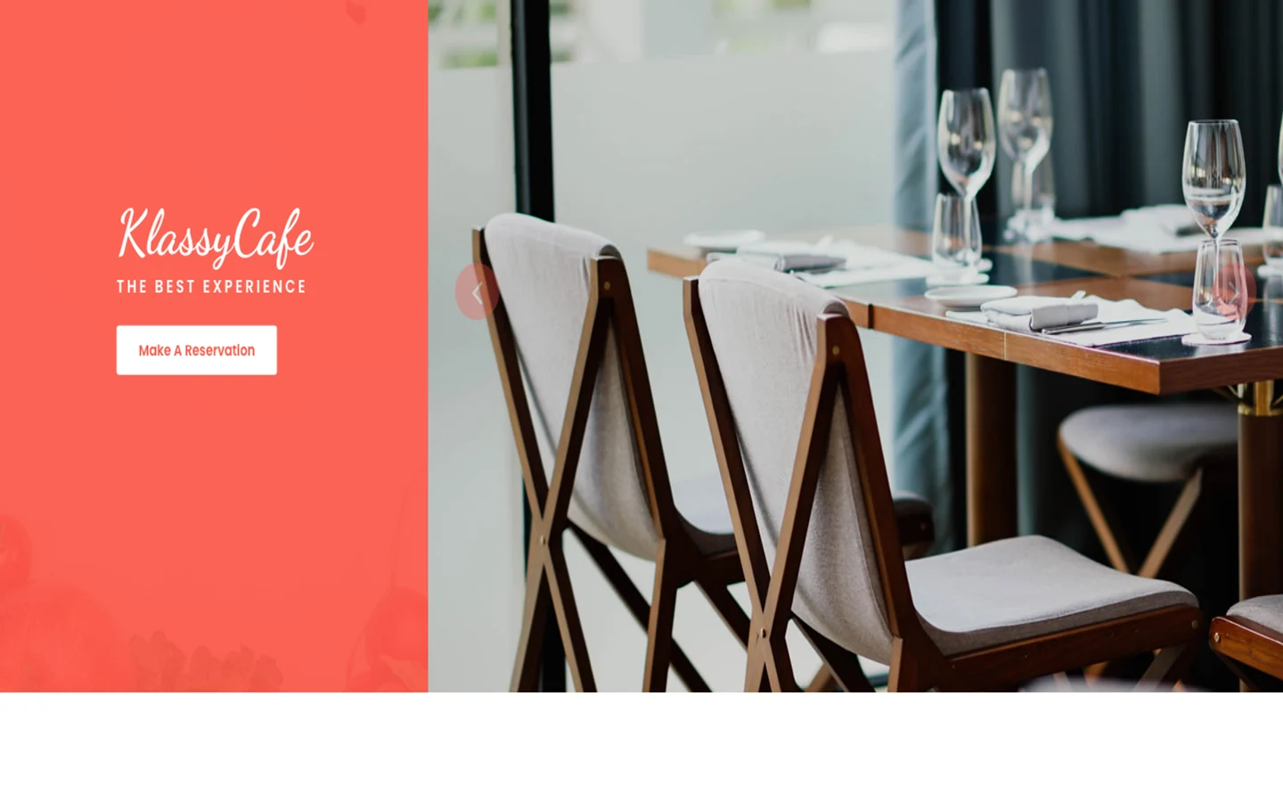 Templatemo 558 Klassy Cafe template cover