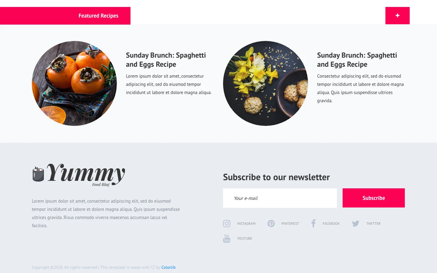 Yummy2 1.0.0 template cover